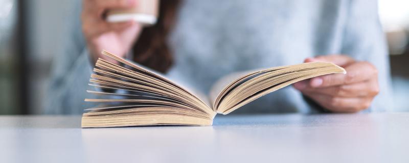 woman reading a book